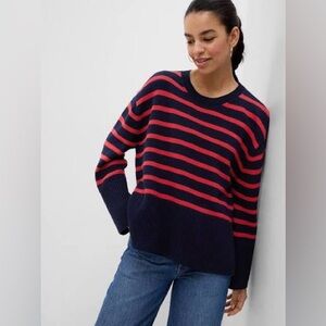 24/7 Split-Hem Crewneck Sweater size large